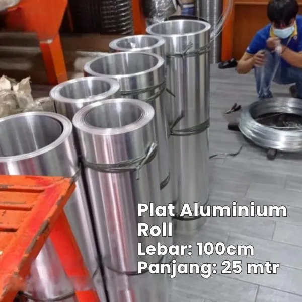 Plat Aluminium Roll 25 Mtr